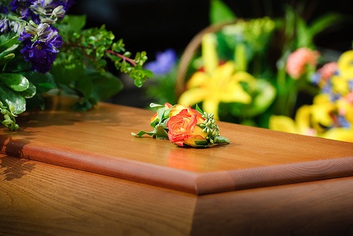 Flower on Coffin